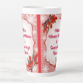 Winterberry White Winter Wishes Snow Angel Kisses  Latte Mok (Voorkant)