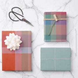 Winterberry Wrapping Paper Flat Sheet Set of 3