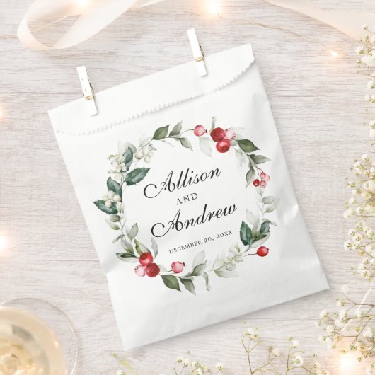 winterbes | Dit is het seizoen om te trouwen Bedankzakje (Geknipt)