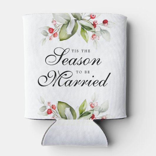 winterbes | Dit is het seizoen om te trouwen Blikjeskoeler (Achterkant)