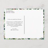 Winterbes en bonte bladeren Foto Kerstmis Feestdagenkaart (Achterkant)