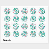 Winterbes (Festief) Ronde Sticker (Vel)
