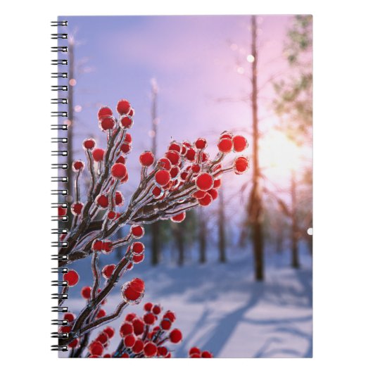 Winterbes in Ice Notitieboek (Voorkant)