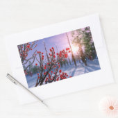 Winterbes in Ice-Stickers Rechthoekige Sticker (Envelop)