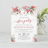 Winterbes Kerstmis gelukkig ooit na bruiloft Kaart (Staand voorkant)