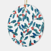Winterbes (Vorst) Keramisch Ornament (Links)