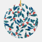Winterbes (Vorst) Keramisch Ornament (Achterkant)