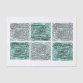 winterbesneeuwd Wereldbol Tissuepapier (Voorkant)