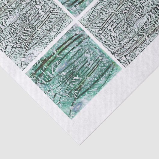 winterbesneeuwd Wereldbol Tissuepapier (Detail)