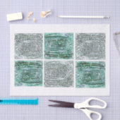 winterbesneeuwd Wereldbol Tissuepapier (Craft)