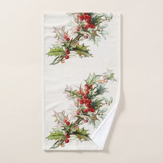  winterbessen bad handdoek (Handdoek)