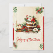 winterbessen Botanische vrolijke kerst Feestdagenkaart (Voorkant)