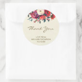 Winterbessen bruiloft dank u sticker kerst (Tas)