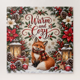 Winterbessen Denneappels Vos Illustratie Legpuzzel