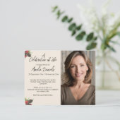 Winterbessen & dennenappel Levensviering Kaart (Staand voorkant)