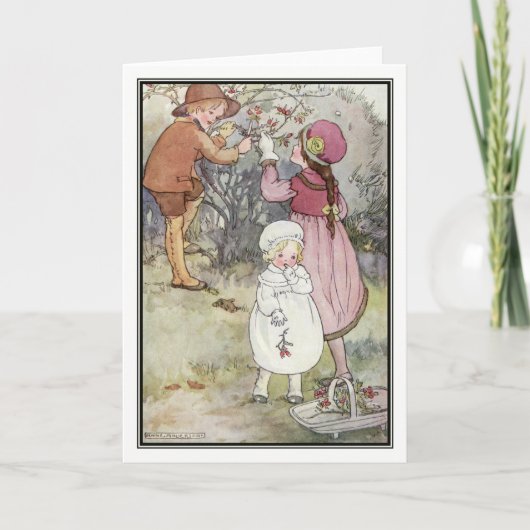 Winterbessen door Anne Anderson Feestdagen Kaart (Voorkant)