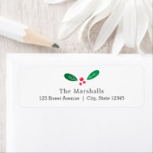 Winterbessen EDITABLE COLOR Holiday Address Label (Insitu)