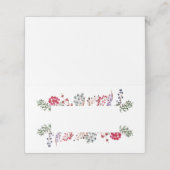 Winterbessen en bladeren plaatskaartje (Buitenkant ongevouwen)