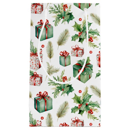 Winterbessen en cadeaus klein cadeauzakje (Voorkant)