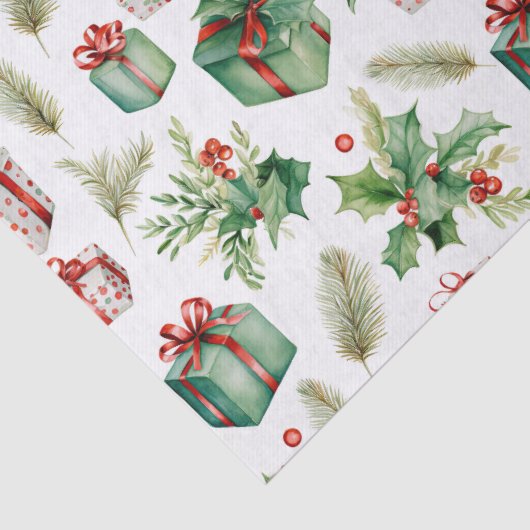 winterbessen en -cadeaus tissuepapier (Detail)