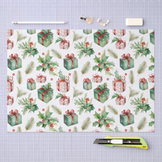 winterbessen en -cadeaus tissuepapier (Craft)