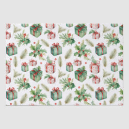 winterbessen en -cadeaus tissuepapier