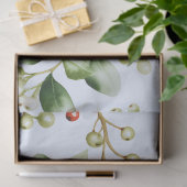 Winterbessen en groen Blauwe Kerst Tissuepapier (Geschenk)
