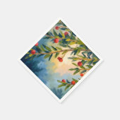 Winterbessen en groen | Feestdag Servet (Hoek)