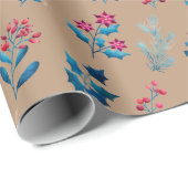 Winterbessen en groen Inpakpapier rol (Rol Hoek)