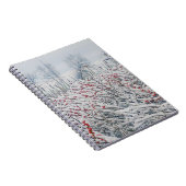 winterbessen en kattails notitieboek (Rechterzijde)