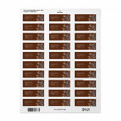 Winterbessen gepersonaliseerde kerst etiket (Full Sheet)