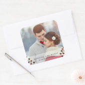 Winterbessen Getrouwd en Merry Photo Sticker (Envelop)