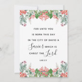 Winterbessen Groen blijdschap Kerstmis Christelijk Feestdagenkaart (Achterkant)