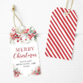 Winterbessen groen Vrolijk kerstcadeau Labels Cadeaulabel