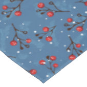 Winterbessen in blauw tafelkleed (Gekanteld)