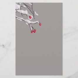 Winterbessen in sneeuw briefpapier