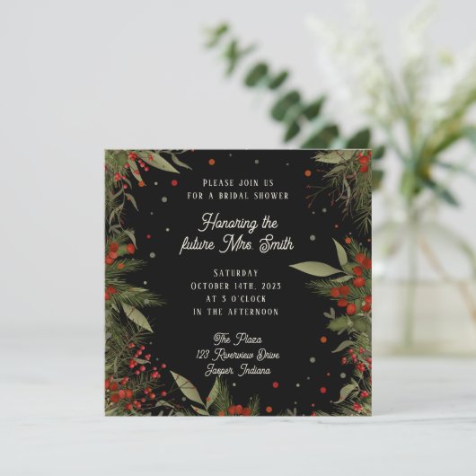 Winterbessen Inspirivity Vrijgezellenfeest Kaart (Staand voorkant)