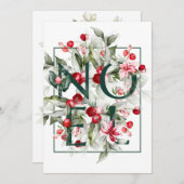 Winterbessen | Kerstbrieven | VAKANTIE NOEL Feestdagenkaart (Voorkant / Achterkant)