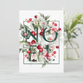 Winterbessen | Kerstbrieven | VAKANTIE NOEL Feestdagenkaart (Staand voorkant)