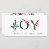 Winterbessen | Kerstkaarten |  VREUGDE Feestdagenkaart (Voorkant / Achterkant)