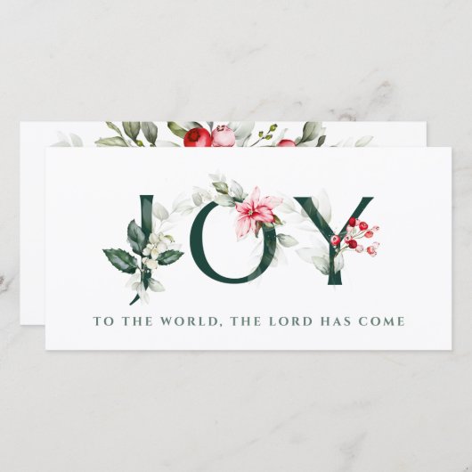 Winterbessen | Kerstkaarten |  VREUGDE Feestdagenkaart (Voorkant / Achterkant)