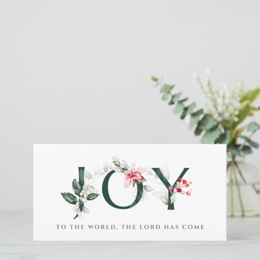 Winterbessen | Kerstkaarten |  VREUGDE Feestdagenkaart (Staand voorkant)