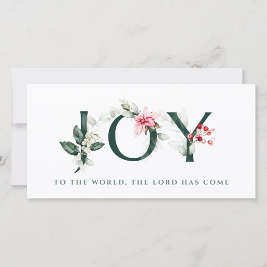 Winterbessen | Kerstkaarten |  VREUGDE Feestdagenkaart (Voorkant)