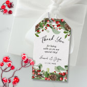 Winterbessen Kerstmis bruiloft gunst cadeau Label Cadeaulabel