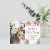 Winterbessen Kerstvakantie foto briefkaart (Staand voorkant)