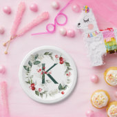 Winterbessen Monogram K papier Bord (Feest)