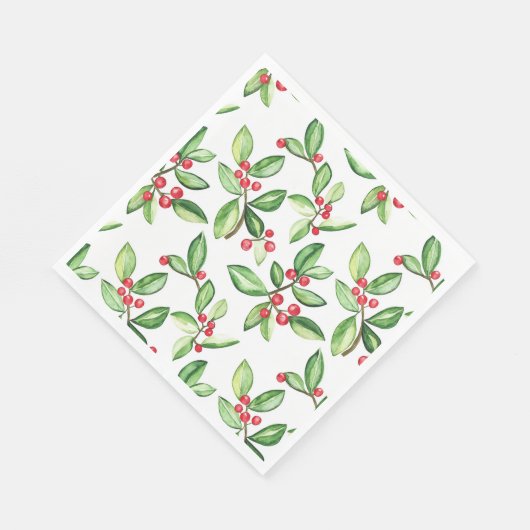 Winterbessen patroon servet (Hoek)
