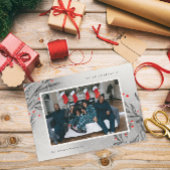 Winterbessen Sneeuwfoto Feestdagenkaart