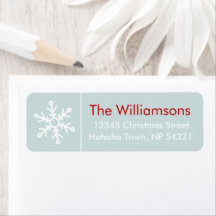 Winterbessen Sneeuwvlok Coördinaat op Icy Blue