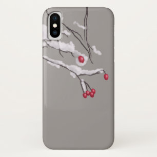 Winterbessen takken bedekt met sneeuw Case-Mate iPhone case
